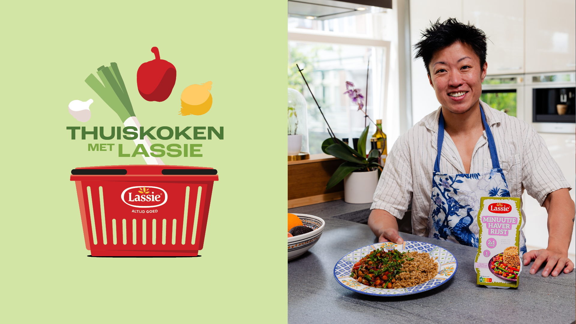 Thuiskoken met lassie minuutje haverrijst ethan