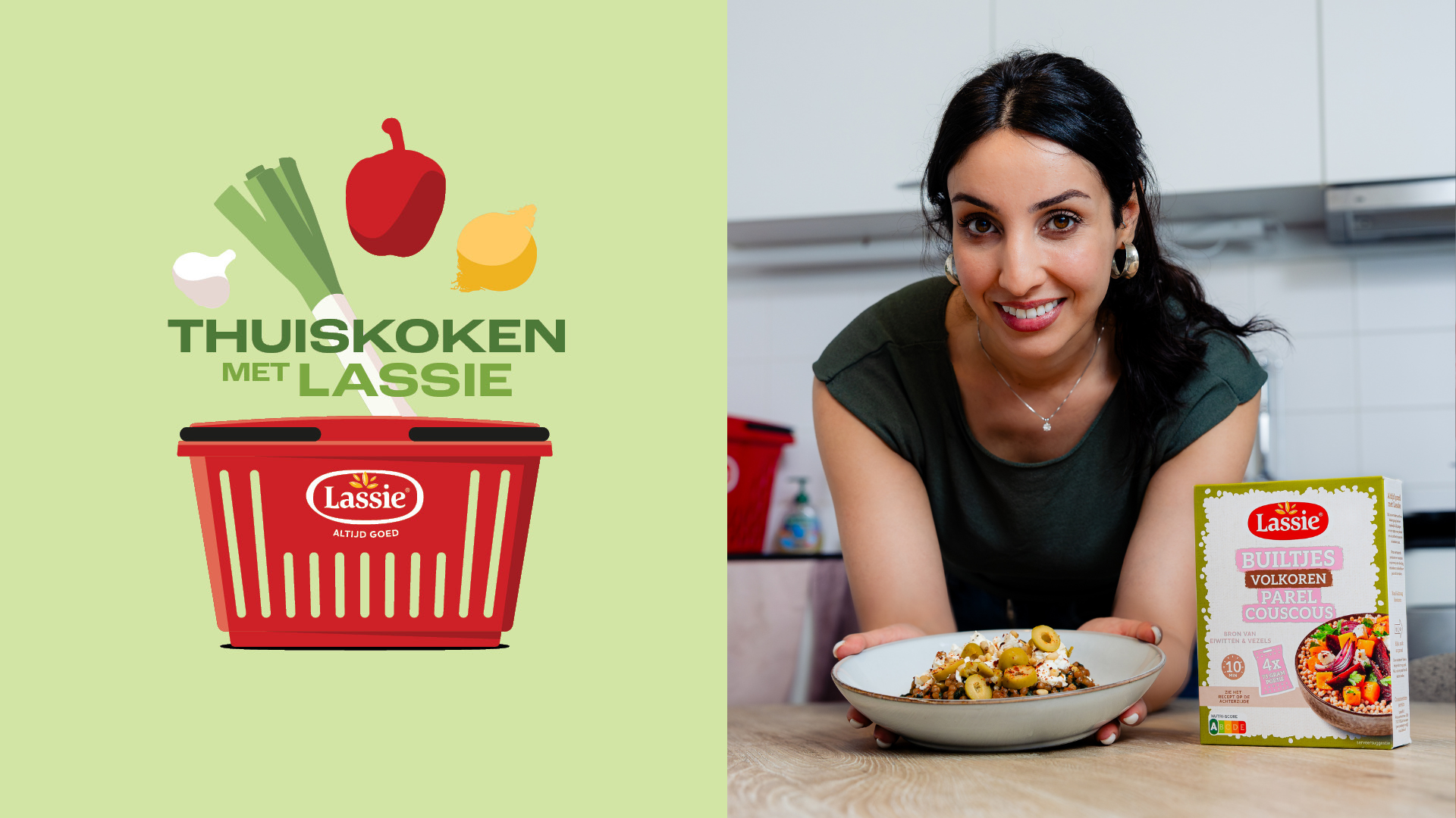 Thuiskoken met lassie volkoren parelcouscous builtje seylan