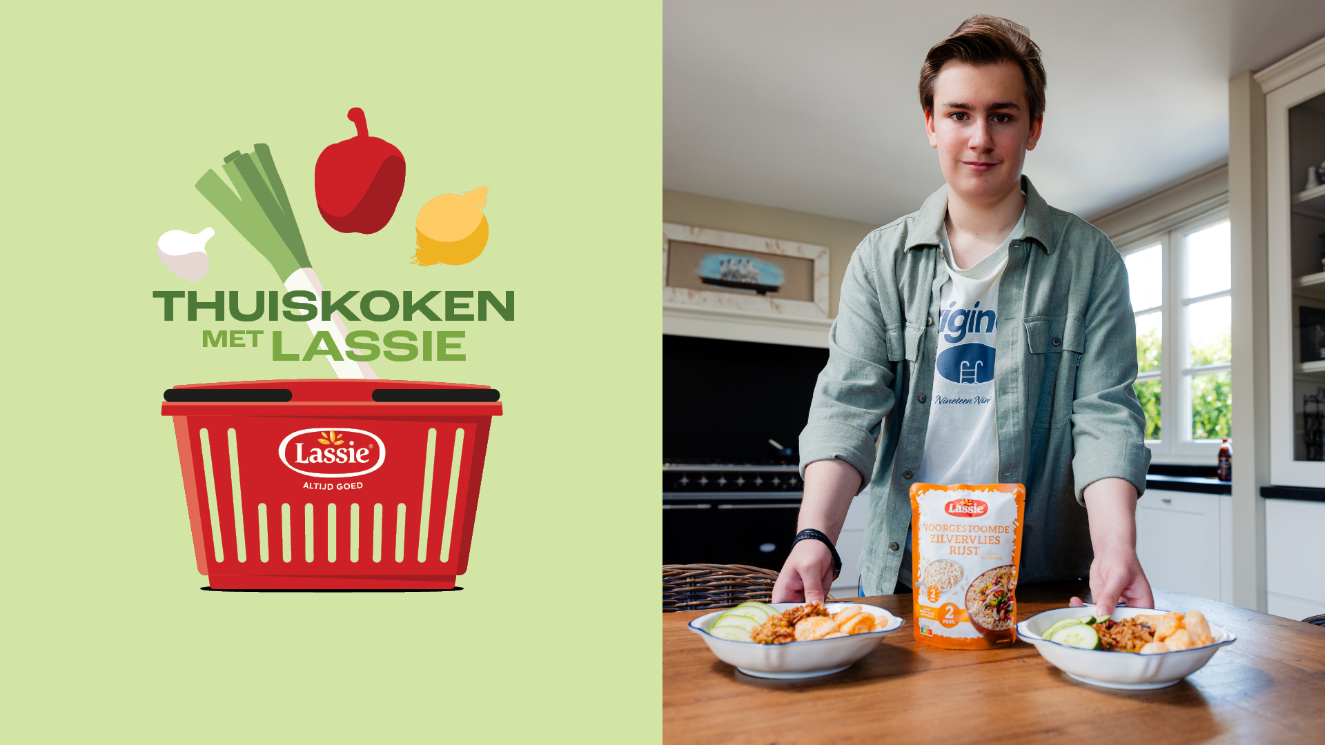 Thuiskoken met lassie voorgestoomde zilvervliesrijst vincent