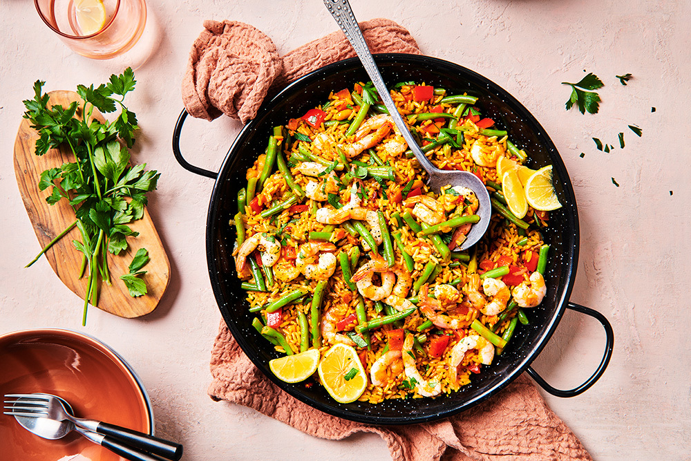 Paprikapaella met garnalen-image