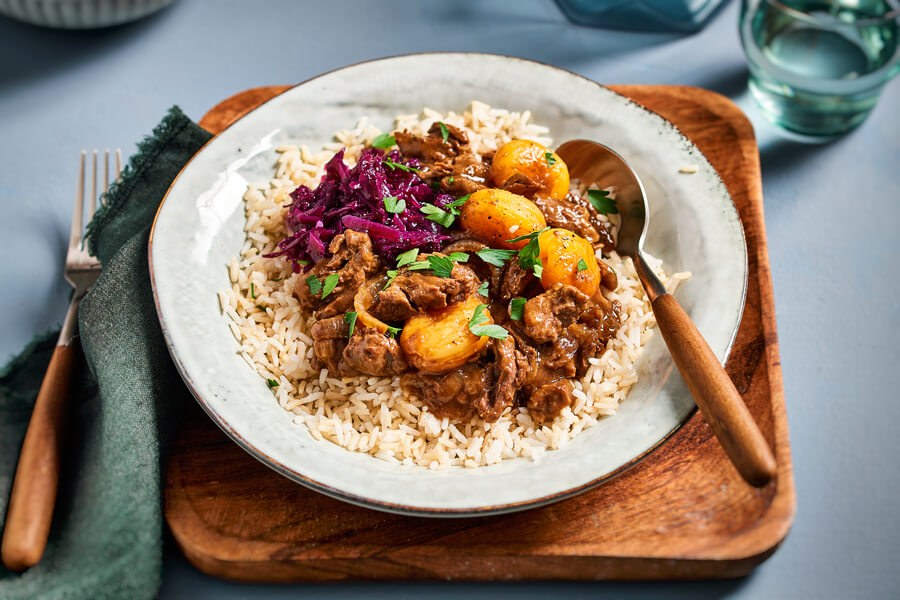 Kruidige gehaktballetjes in tomatensaus