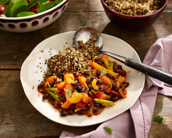 Quinoamix Zwartebonenstoofpot