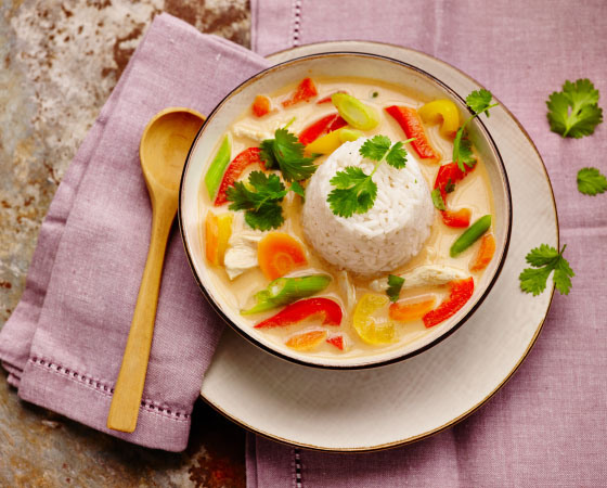 Pittige Thaise kippensoep