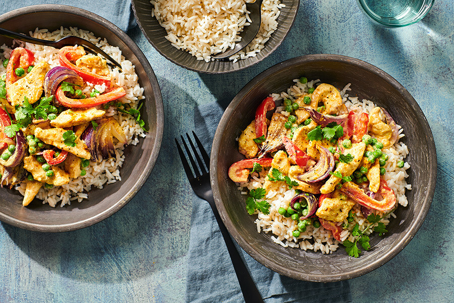 Toverrijst Extra Romige kip kerrie met doperwtjes