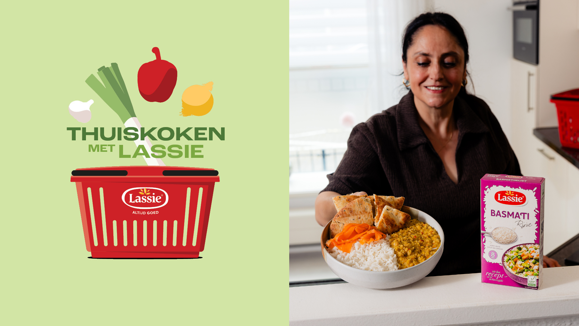 602 Basmatirijst Milde Maleisische linzencurry snelle wortelpickle